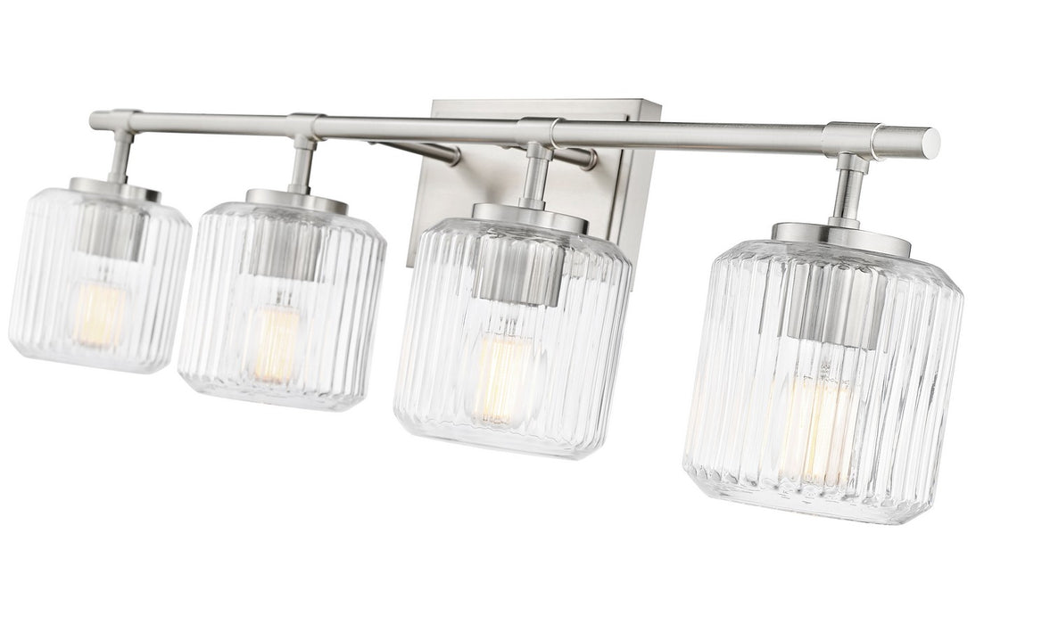 Z-Lite 7515-4V-BN Four Light Vanity, Brushed Nickel
