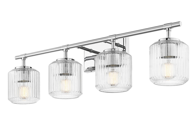 Z-Lite 7515-4V-CH Four Light Vanity, Chrome