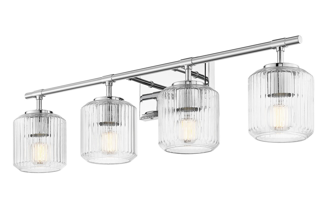 Z-Lite 7515-4V-CH Four Light Vanity, Chrome