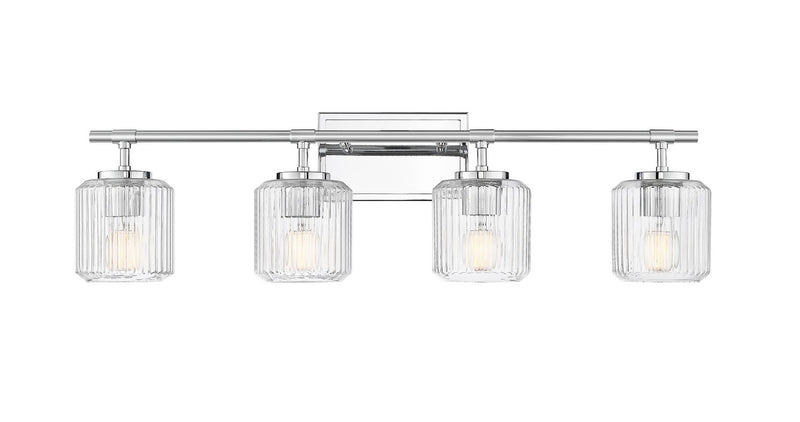 Z-Lite 7515-4V-CH Four Light Vanity, Chrome
