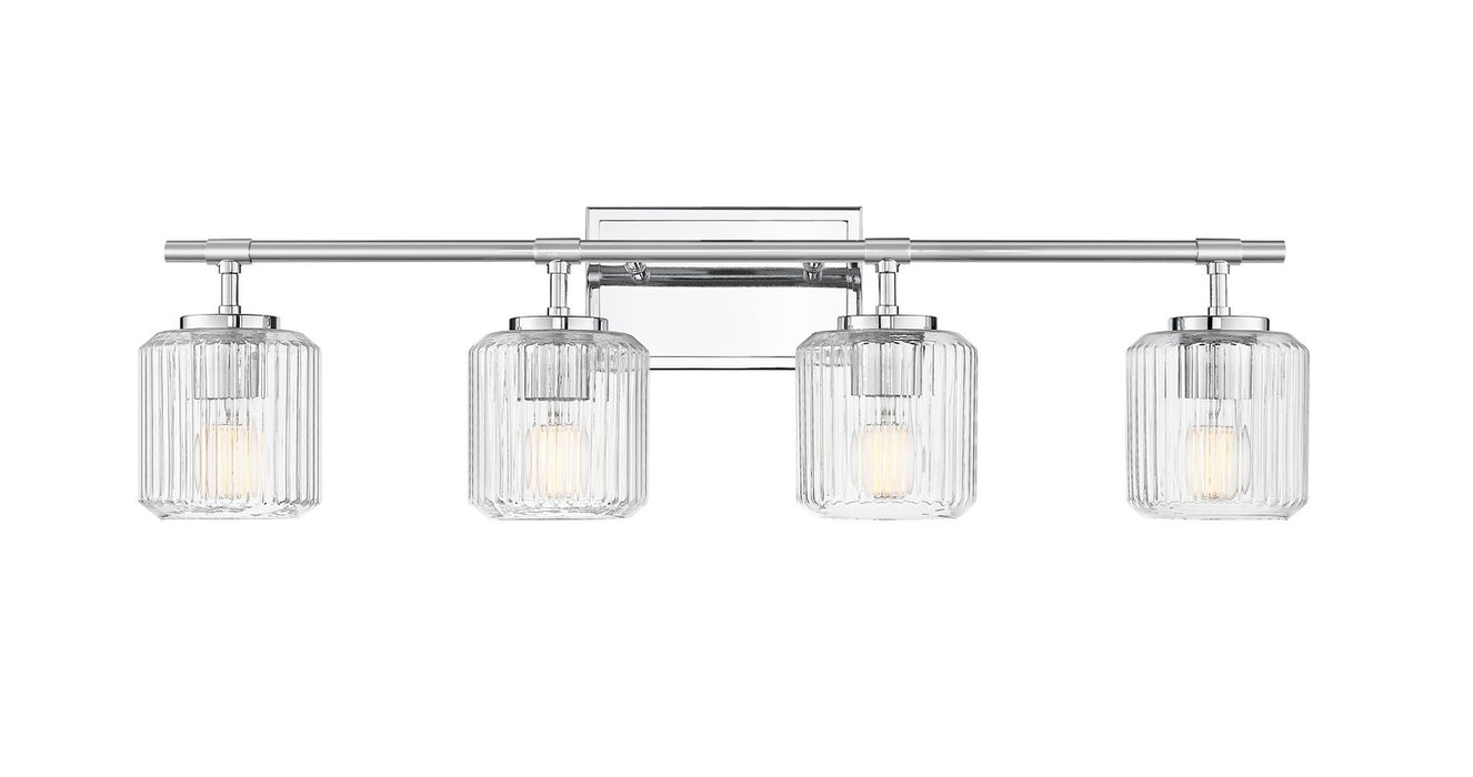 Z-Lite 7515-4V-CH Four Light Vanity, Chrome