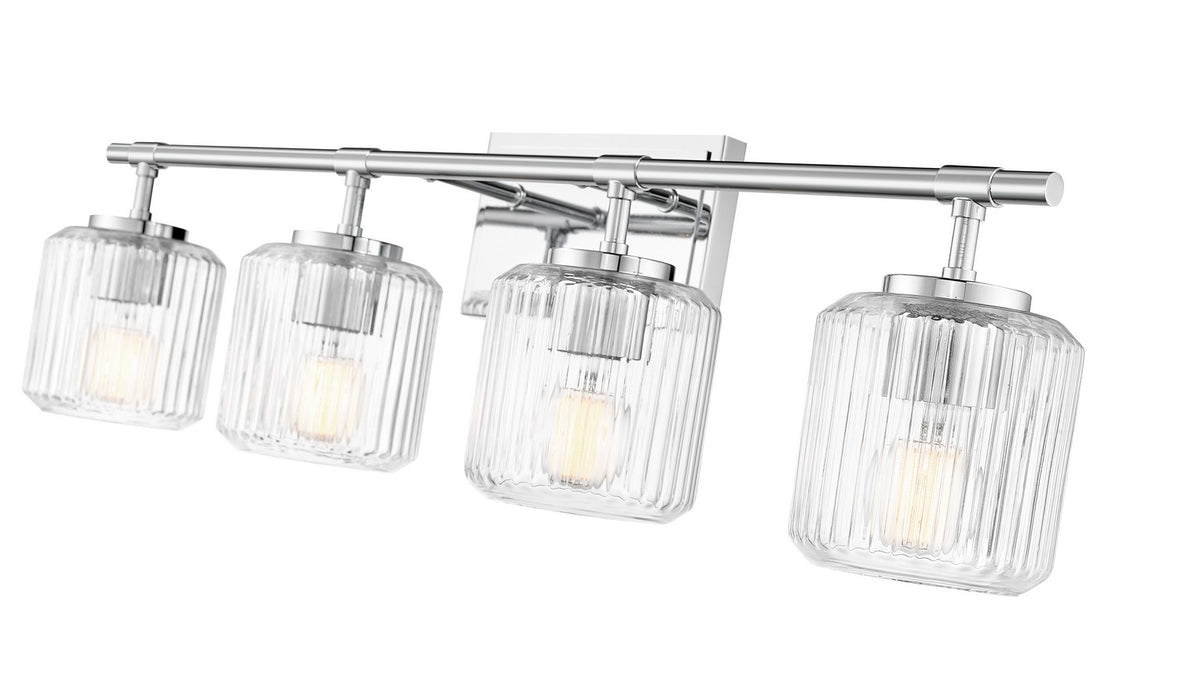 Z-Lite 7515-4V-CH Four Light Vanity, Chrome