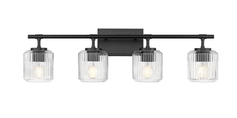 Z-Lite 7515-4V-MB Four Light Vanity, Matte Black
