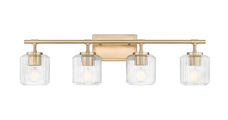 Z-Lite 7515-4V-MGLD Four Light Vanity, Modern Gold