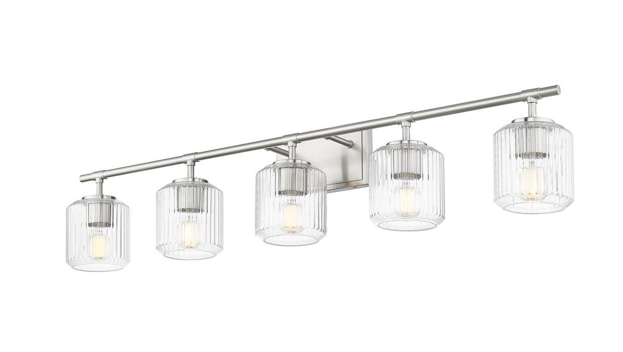 Z-Lite 7515-5V-BN Five Light Vanity, Brushed Nickel