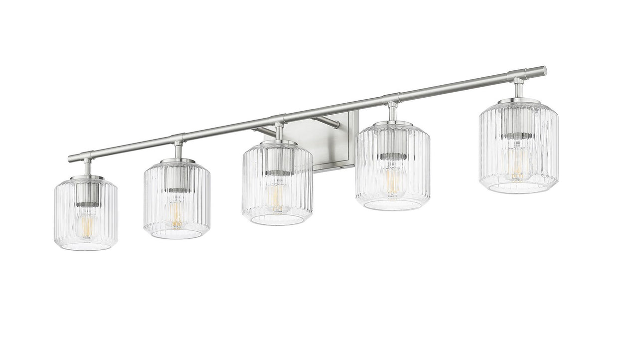 Z-Lite 7515-5V-BN Five Light Vanity, Brushed Nickel