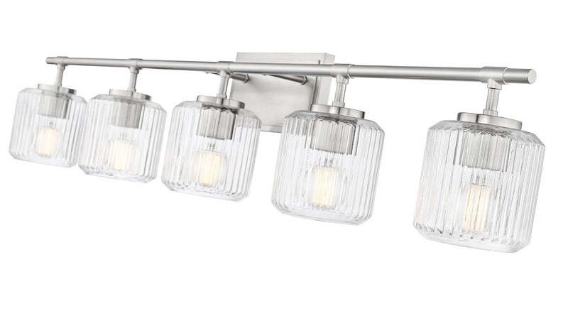 Z-Lite 7515-5V-BN Five Light Vanity, Brushed Nickel