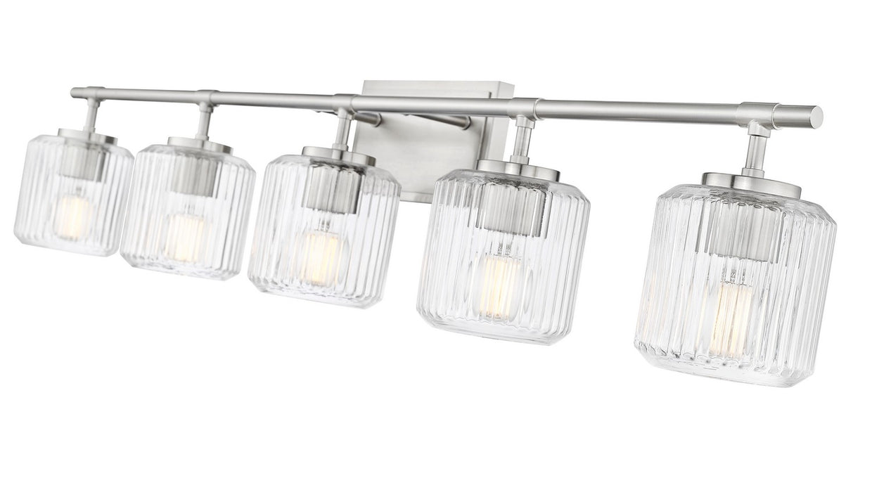 Z-Lite 7515-5V-BN Five Light Vanity, Brushed Nickel