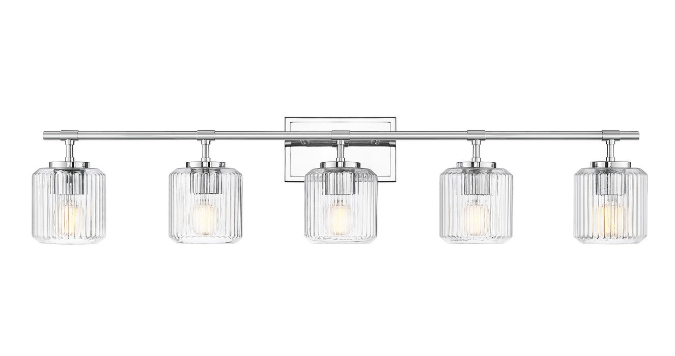 Z-Lite 7515-5V-CH Five Light Vanity, Chrome