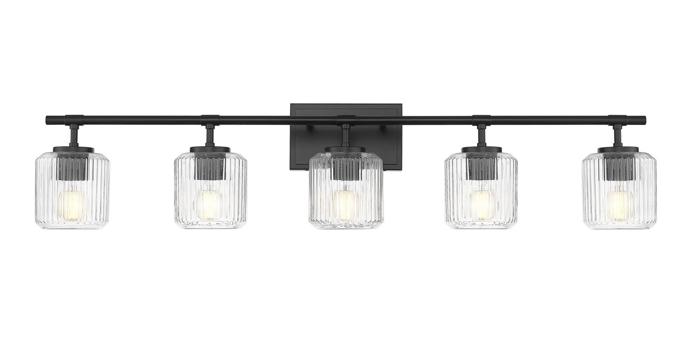 Z-Lite 7515-5V-MB Five Light Vanity, Matte Black