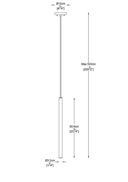 Z-Lite 919MP24-MB-LED LED Pendant, Matte Black