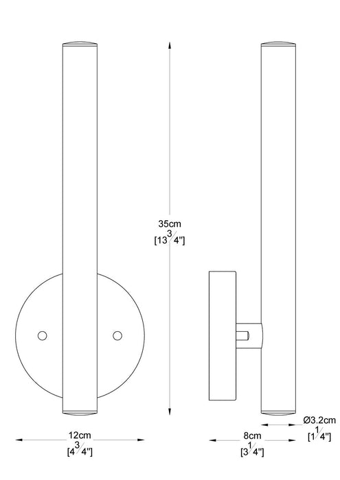 Z-Lite 919S-MGLD-LED LED Wall Sconce, Modern Gold