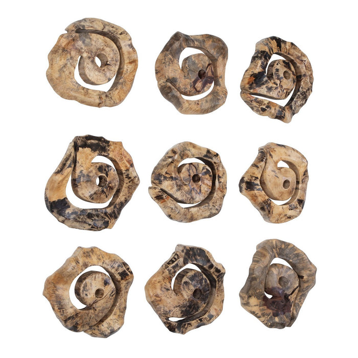 Uttermost 04381 Wall Decor Set/9, Natural