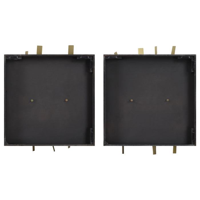 Uttermost 04382 Wall Decor Set/2, Antique Gold