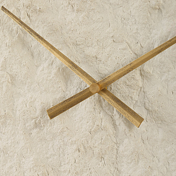 Uttermost 06467 Wall Clock, Antique Gold
