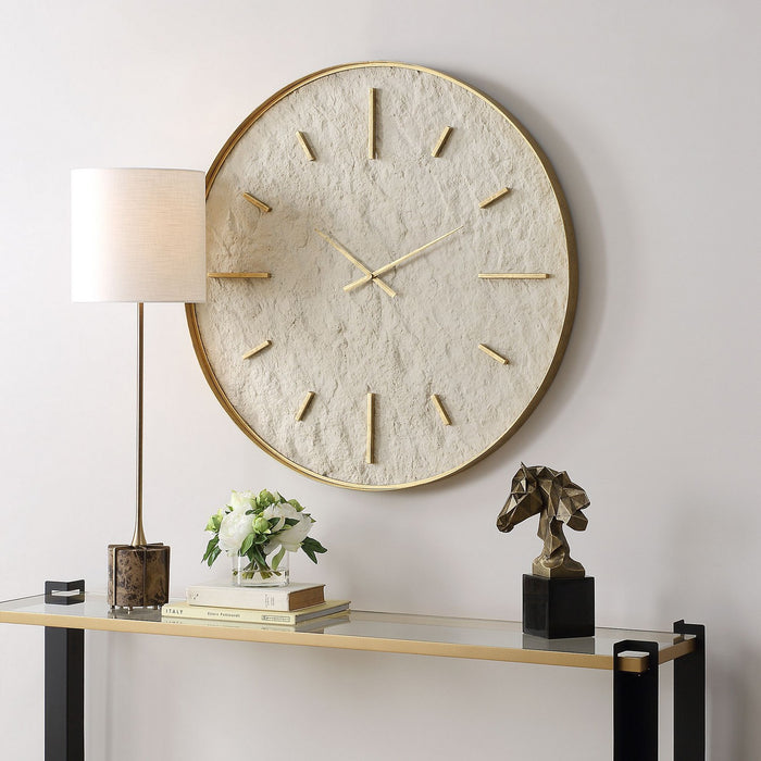 Uttermost 06467 Wall Clock, Antique Gold