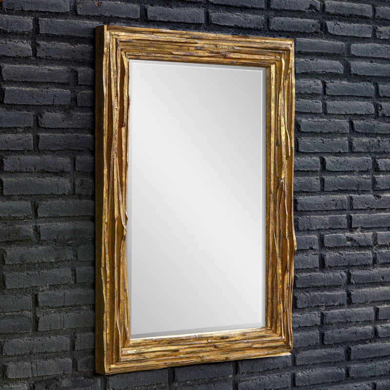 Uttermost 08213 Mirror, Antique Gold