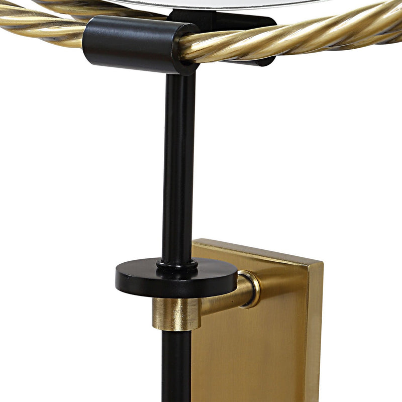 Uttermost 08215 Mirror, Antique Brass