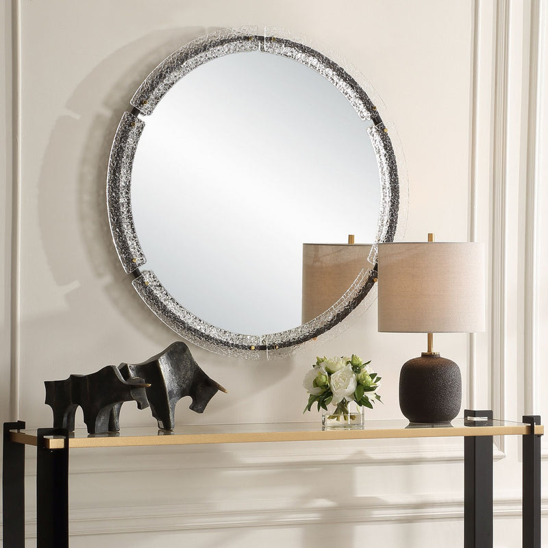 Uttermost 08228 Mirror, Black Iron