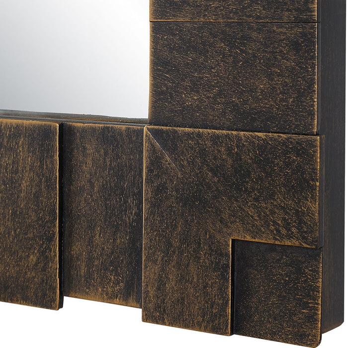 Uttermost 08236 Mirror, Distressed Dark Bronze