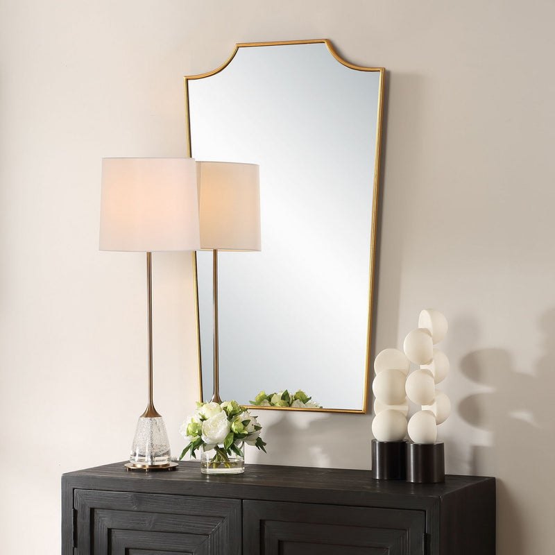 Uttermost 08239 Mirror, Antiqued Gold Leaf