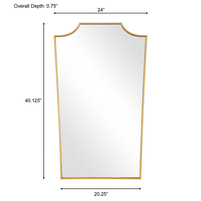 Uttermost 08239 Mirror, Antiqued Gold Leaf