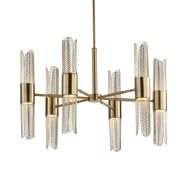 Uttermost 21391 LED Chandelier, Oxidized Brass