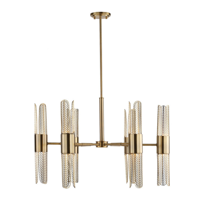 Uttermost 21391 LED Chandelier, Oxidized Brass