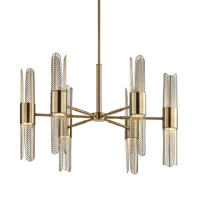 Uttermost 21391 LED Chandelier, Oxidized Brass