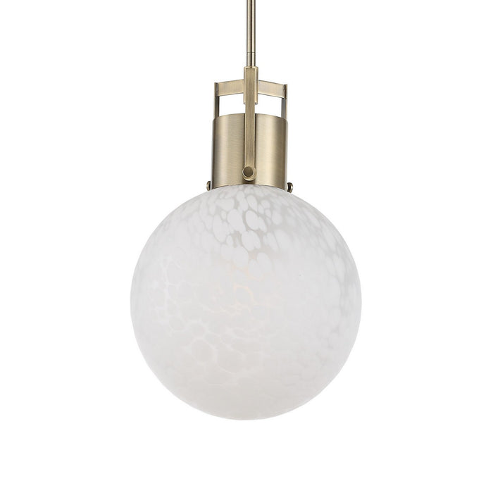 Uttermost 21609 One Light Pendant, Antique Brass
