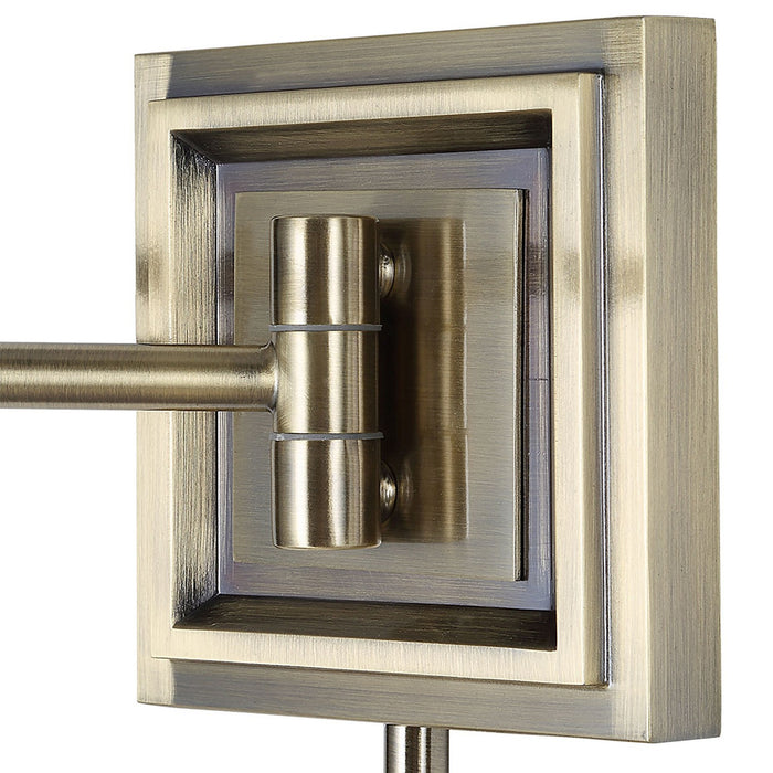 Uttermost 22586 One Light Wall Sconce, Antique Brass