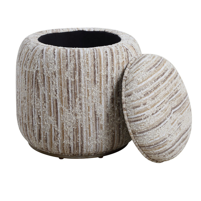 Uttermost 23876 Ottoman, Solid Wood