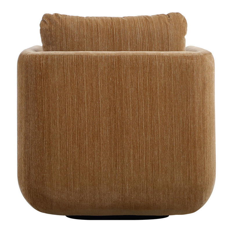 Uttermost 23878 Swivel Chair, Ginger