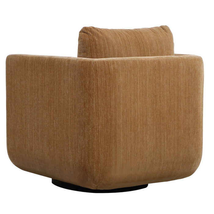 Uttermost 23878 Swivel Chair, Ginger