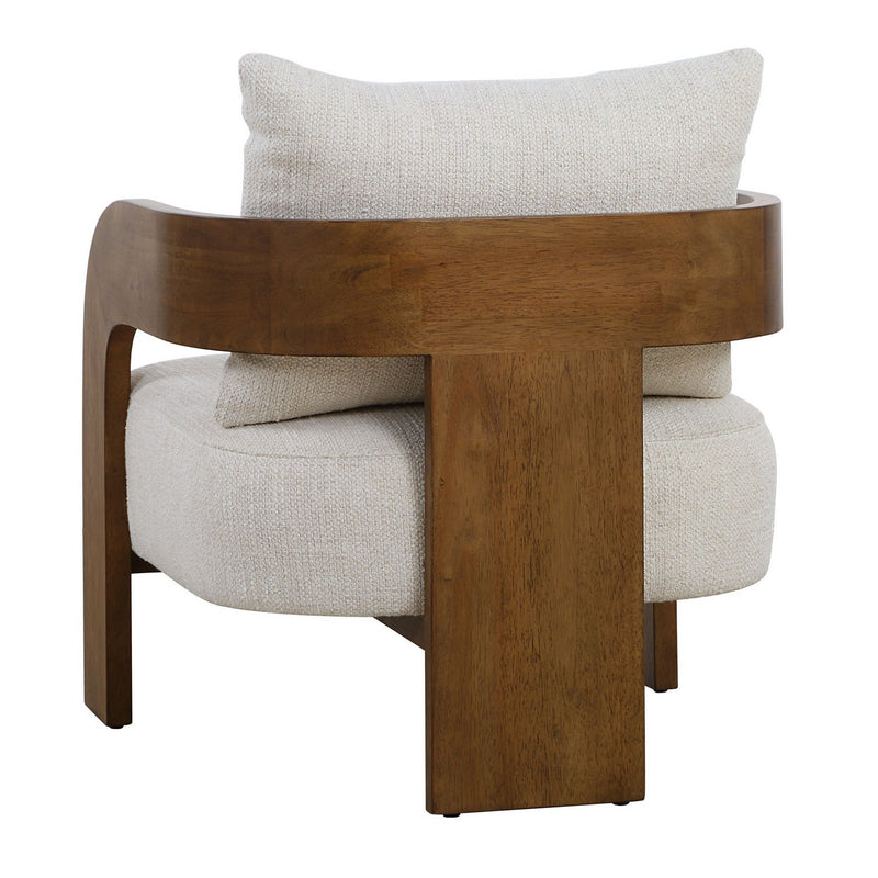 Uttermost 23880 Accent Chair, Walnut Stained Oak