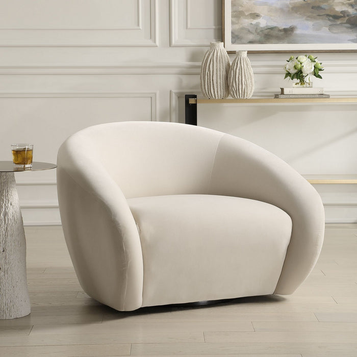 Uttermost 23890 Swivel Chair, Cream