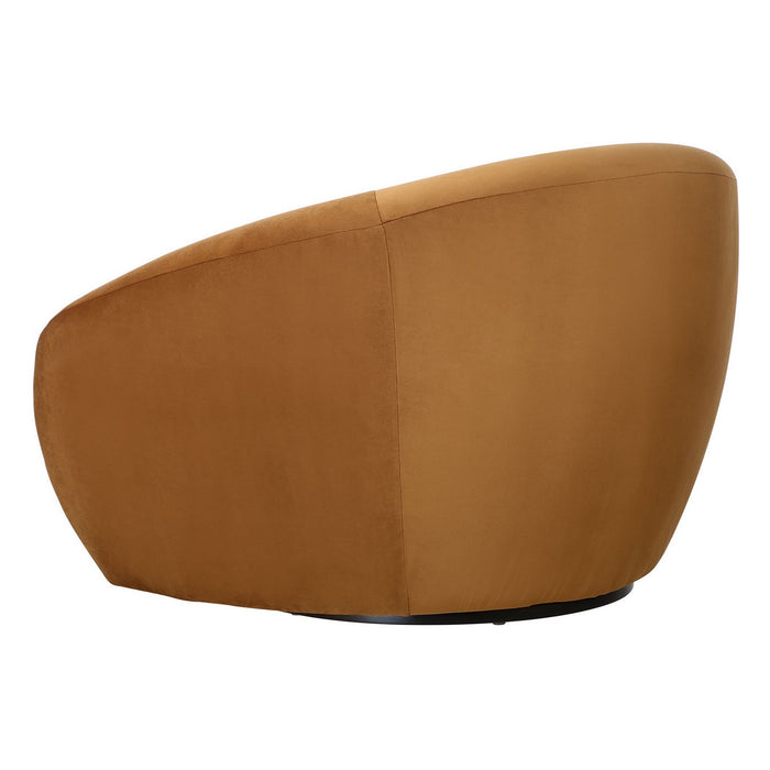Uttermost 23898 Swivel Chair, Hazelnut