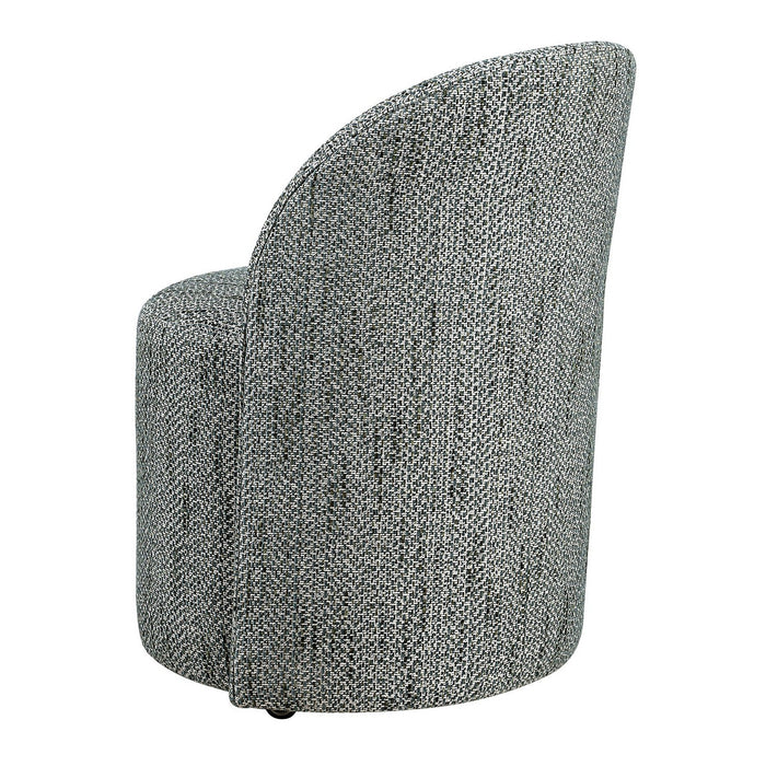 Uttermost 23902 Dining Chair, White And Teal