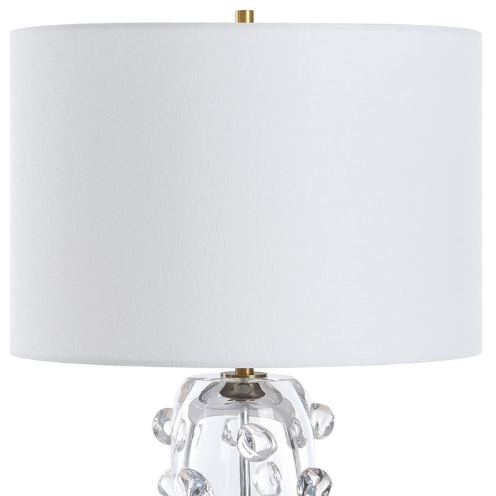 Uttermost 30423 One Light Table Lamp, Brushed Brass