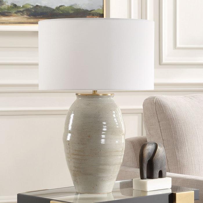 Uttermost 30445-1 One Light Table Lamp, Antique Gold