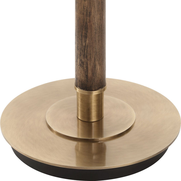 Uttermost 30448 One Light Floor Lamp, Dark Oak Wood