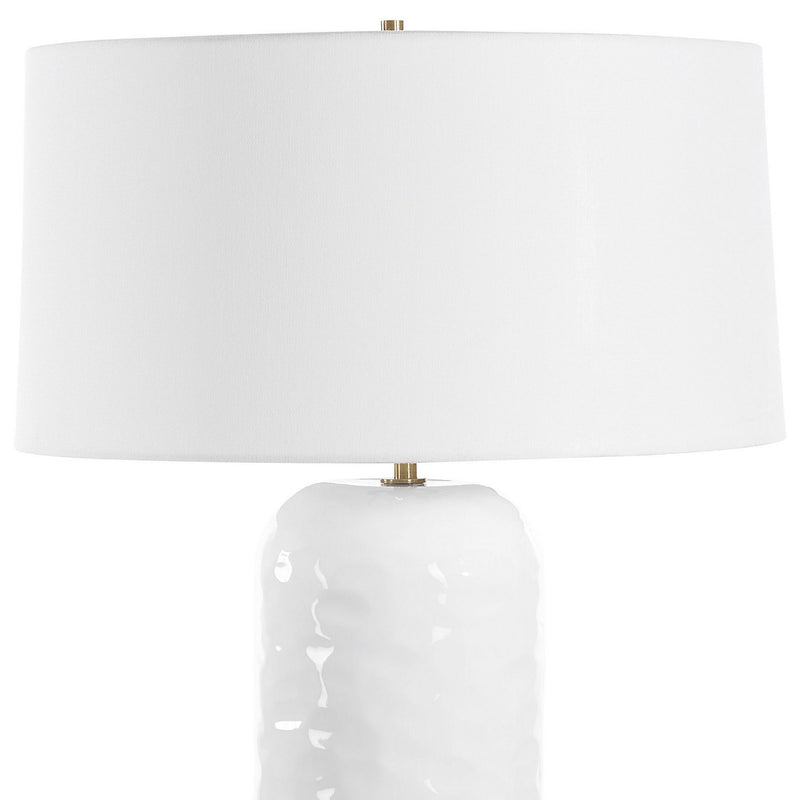 Uttermost 30450 One Light Table Lamp, Brushed Brass