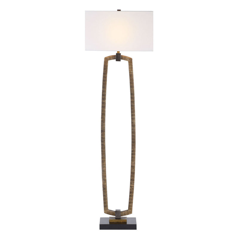 Uttermost 30452 One Light Floor Lamp, Dark Bronze