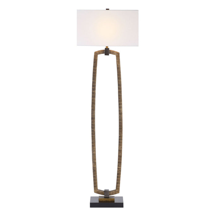 Uttermost 30452 One Light Floor Lamp, Dark Bronze