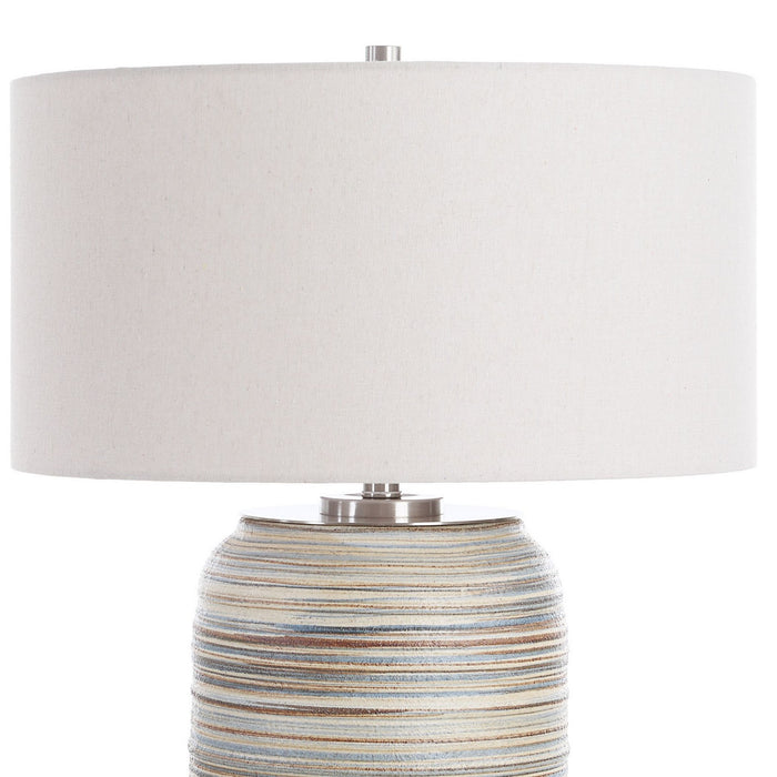 Uttermost 30453 One Light Table Lamp, Brushed Nickel