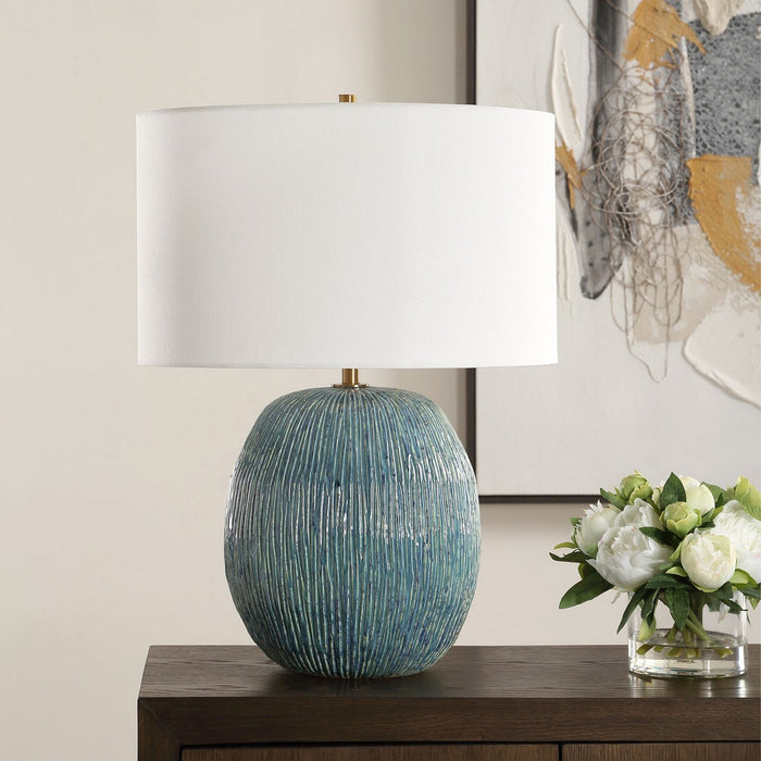 Uttermost 30455-1 One Light Table Lamp, Antique Brass