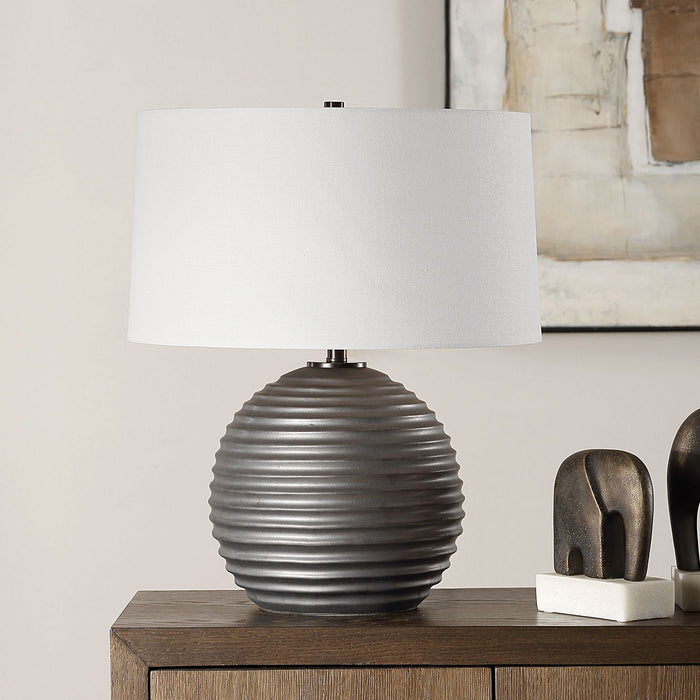 Uttermost 30458-1 One Light Table Lamp, Dark Bronze