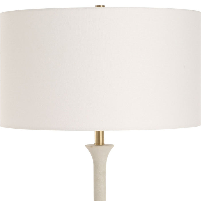 Uttermost 30461 One Light Floor Lamp, Brushed Antique Brass