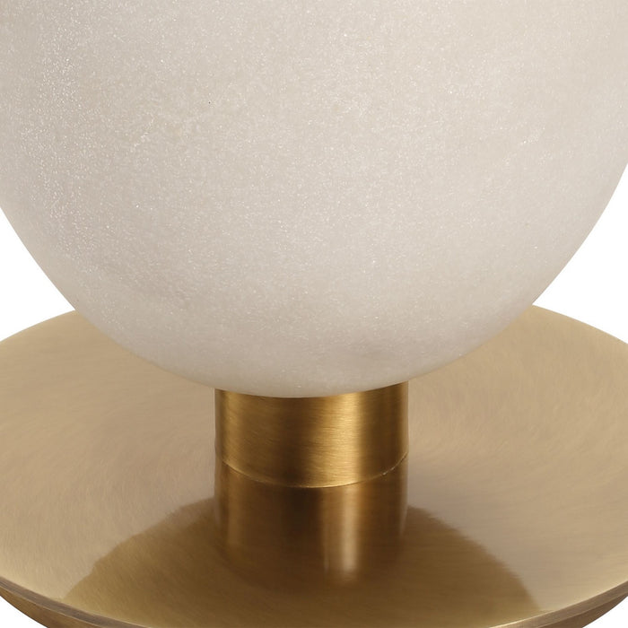 Uttermost 30461 One Light Floor Lamp, Brushed Antique Brass