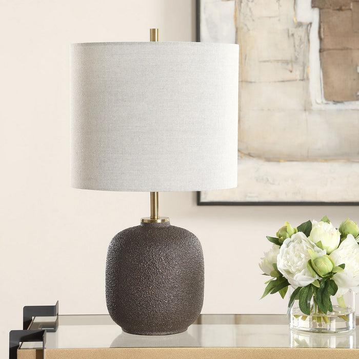 Uttermost 30462-1 One Light Buffet Lamp, Antique Brass